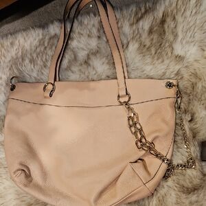 Vince Camuto Blush Shoulder Bag with Gold Chain